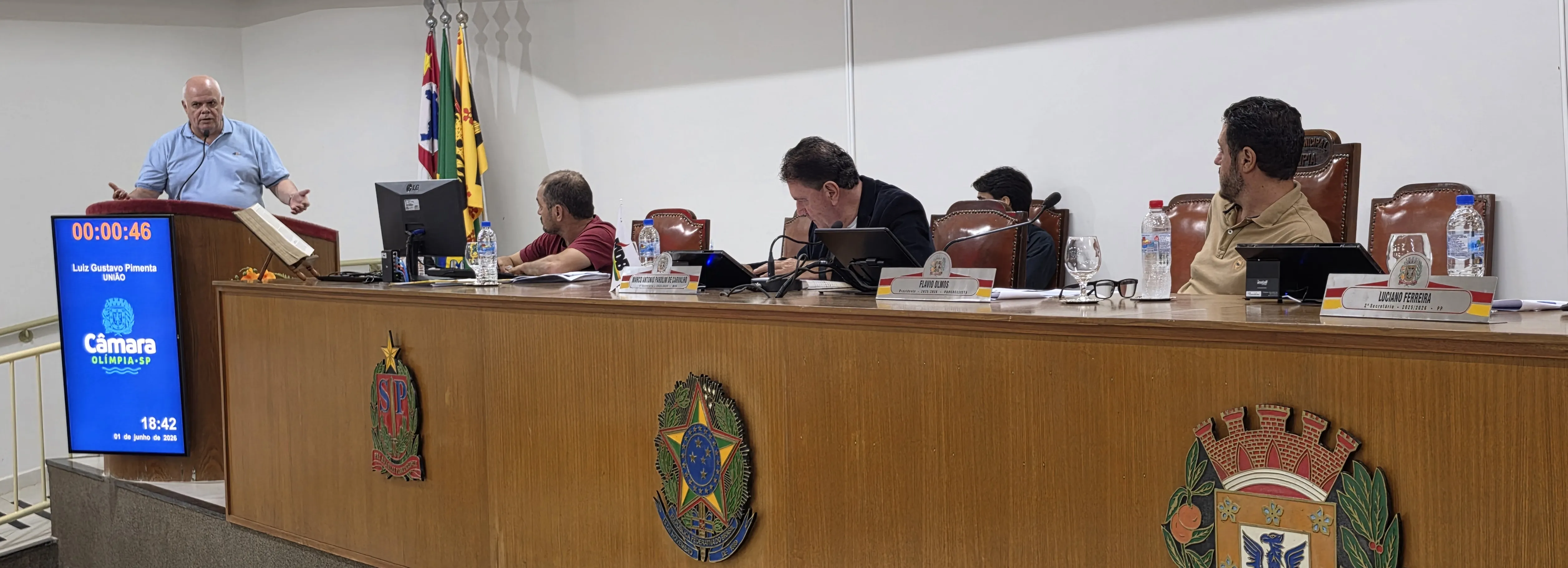 Atendimento veterinário, trânsito e Sabesp dominam debates na Câmara de Olímpia