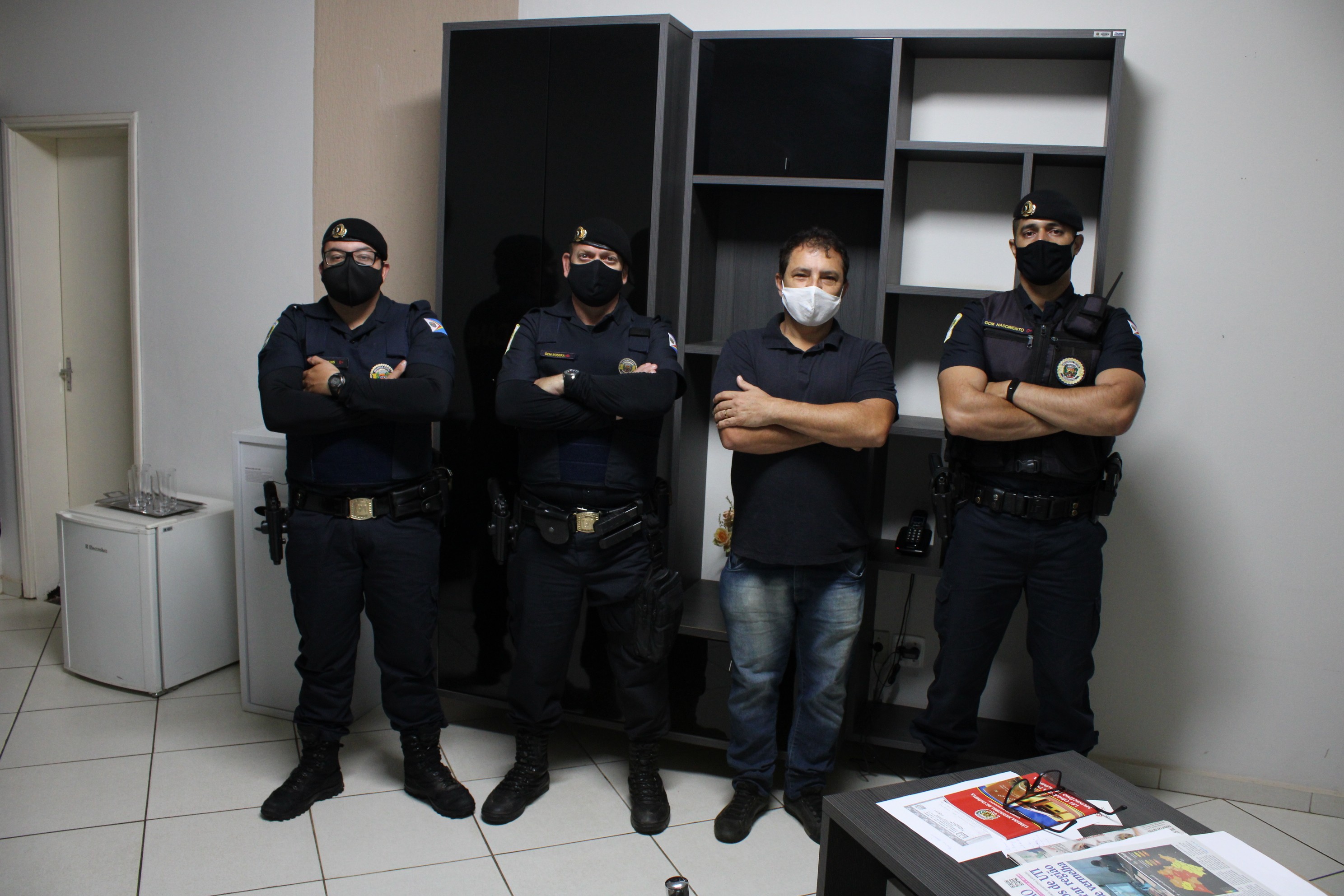 Guarda Civil de Itupeva visita a Câmara de Olímpia e comenta da operação de busca por idoso desaparecido no município