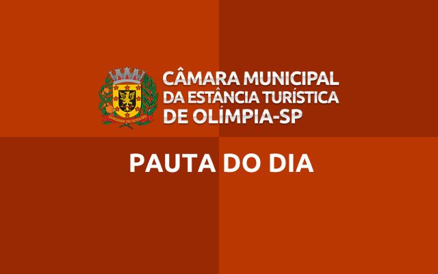 Confira a Pauta da 3ª Sessão Ordinária