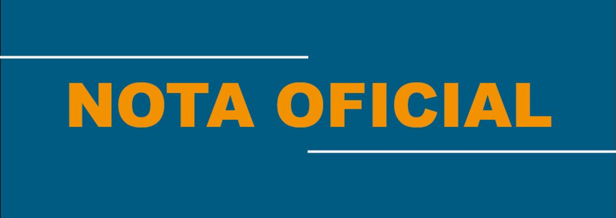 Nota oficial