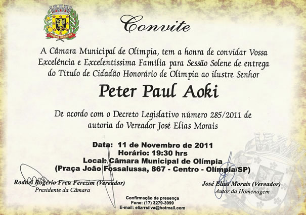 Sargento Aoki do Tiro de Guerra receberá Titulo de Cidadão Honorário