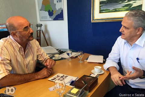 Salata se reune com diretor da TV Tem e reforça pedido de sinal digital