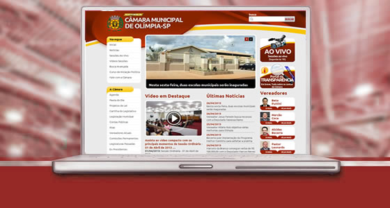 Está no ar o Novo Portal da Câmara Municipal de Olímpia