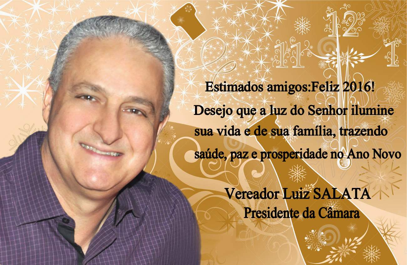 A Câmara deseja aos olimpienses os melhores votos de um Feliz e abençoado 2016