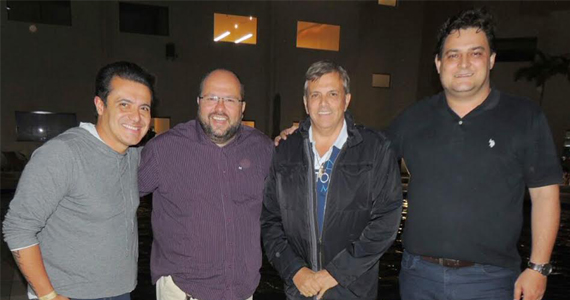 Leonardo e Geninho reúnem-se com deputado Marcelo Aguiar e apostolo Ernandes.