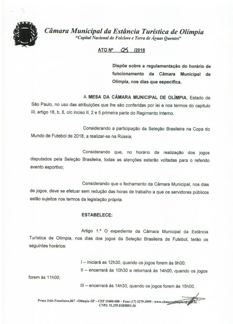 Câmara mantém regime especial de trabalho com a Copa