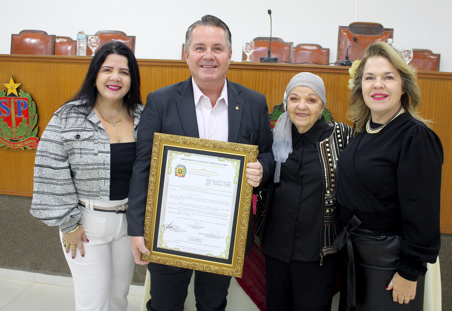 Prêmio Mulher Destaque reconhece legado de Reunique Puttini em Olímpia